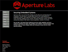 Tablet Screenshot of aperturelabs.com